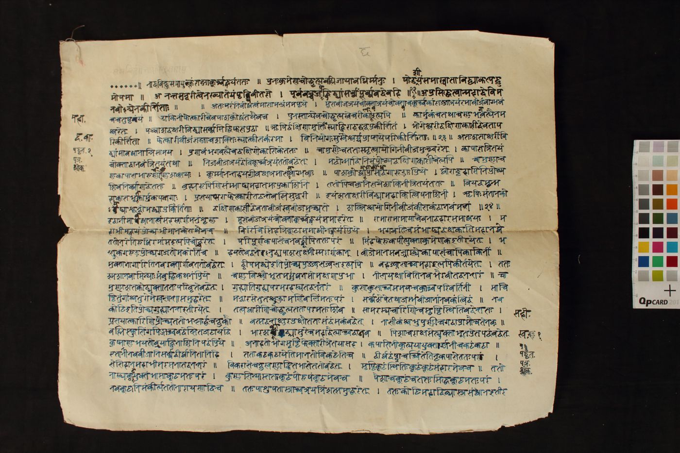 Dakṣiṇākālī Stotra manuscript preview
