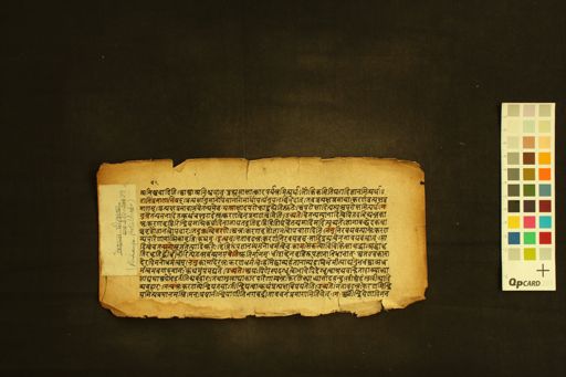 Vedāntaparibhāṣā manuscript preview
