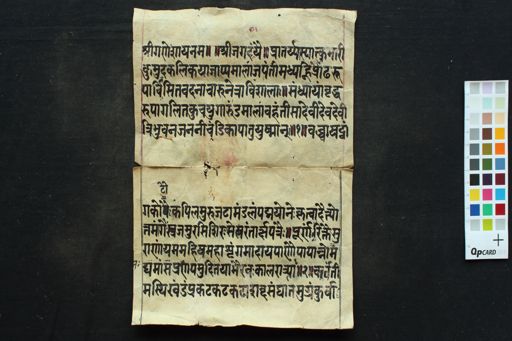 Kālikāsṛkaṃ stotraṃ manuscript preview