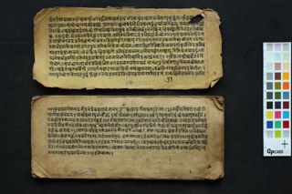 Bhagavadgītā with Newārī translation folio 1