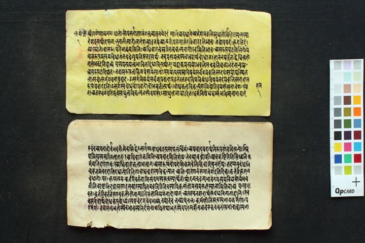 Laghu śabdenduśekhara manuscript preview
