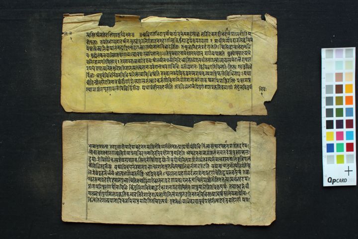 Siddhāntaleśa Saṃgraha manuscript preview