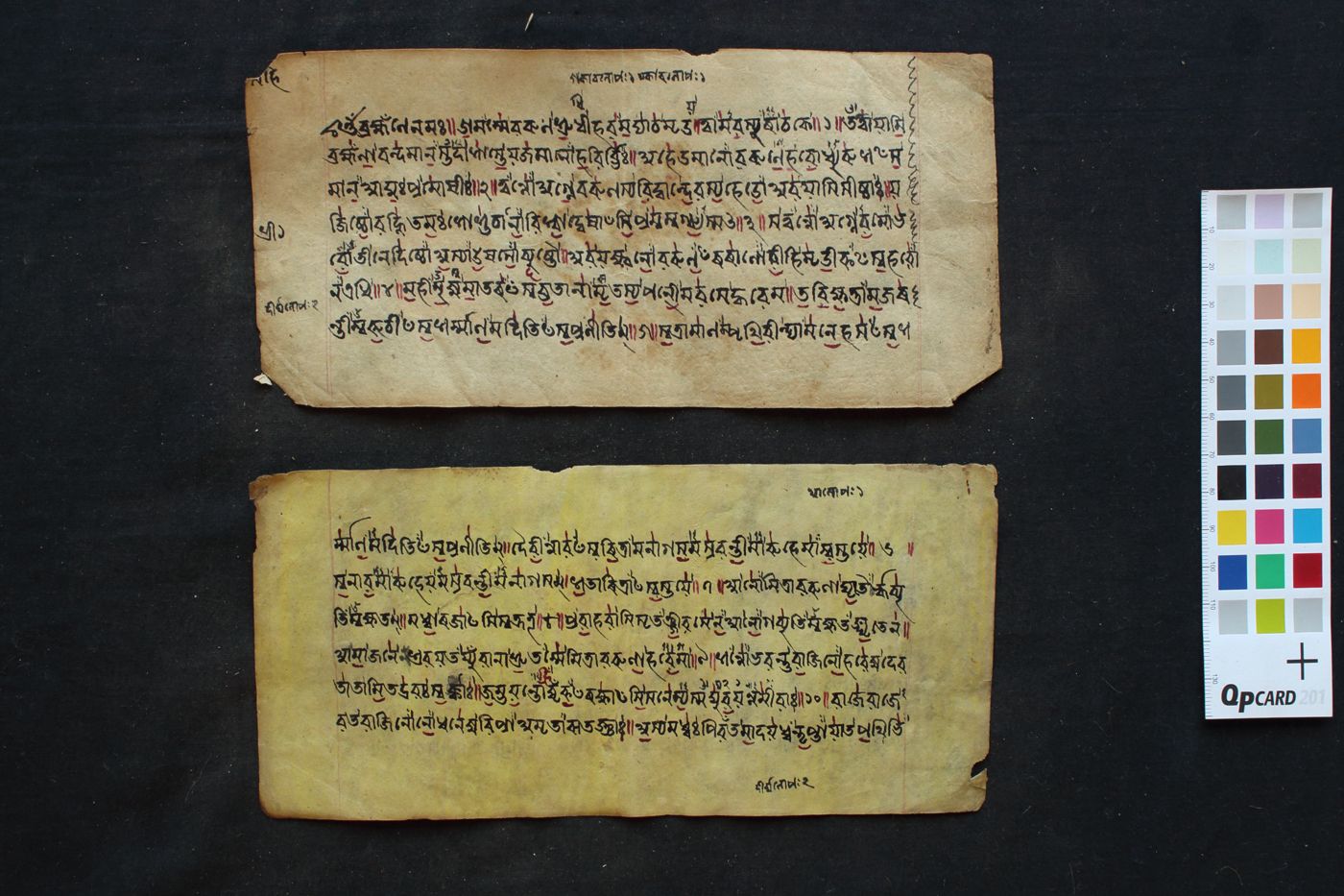Vājasaneya Mantra Saṃhitā manuscript preview