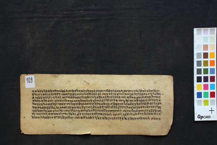 Vedāntaparibhāṣā manuscript preview