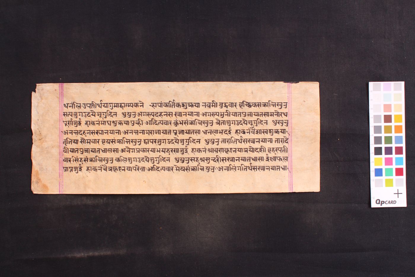 Fragment of Svayambhūpurāṇa manuscript preview