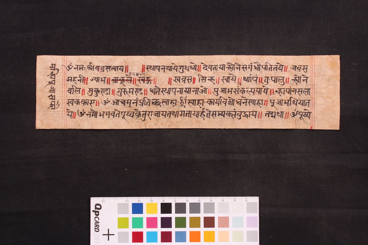 Śākyapūjā safau manuscript preview