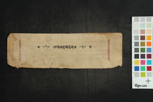 Śrīdvādaśapūrṇocandramāstotra manuscript preview