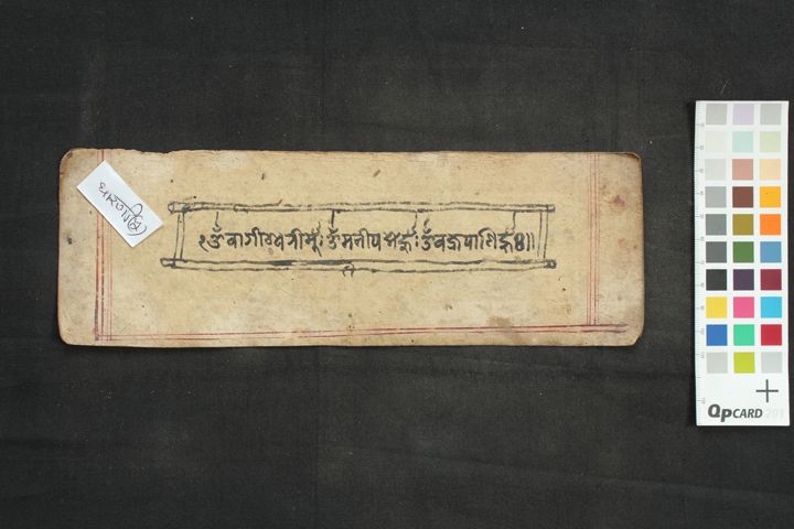 Ārya Grahamātrikā Dhāraṇī manuscript preview