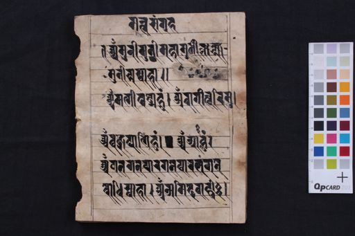 Mantrasaṃgraha manuscript preview